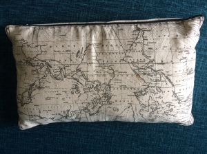 Maps are a big thing for us - so this cushion was a must have. It's also a different shape, which helps break things up and feel a bit less rigid.